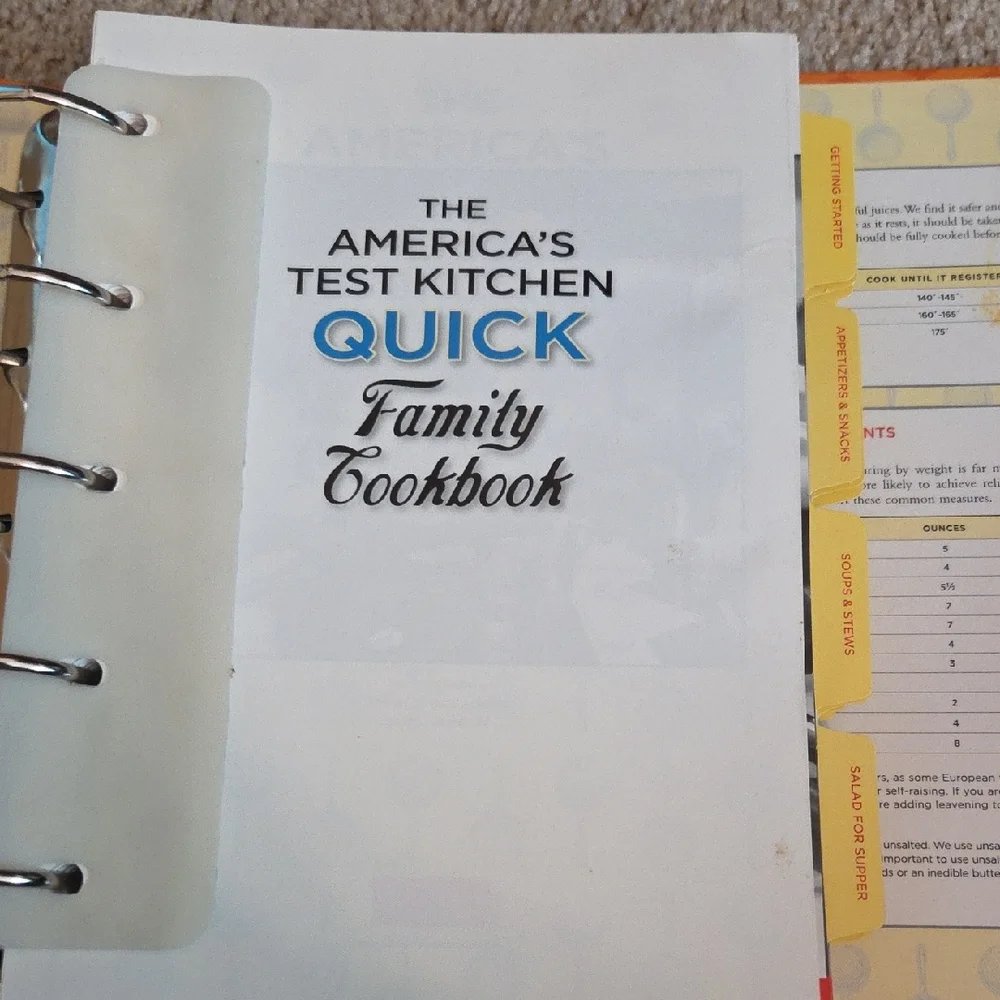 Quick Family Cookbook - Orange Cover - Picture 2 of 3